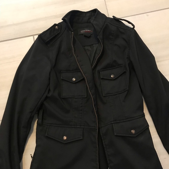 Black water repellent women’s jacket - Picture 2 of 4